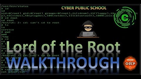 Lord of The Root - CTF - Without Metasploit (walkthrough)