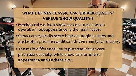 What Defines Classic Car 