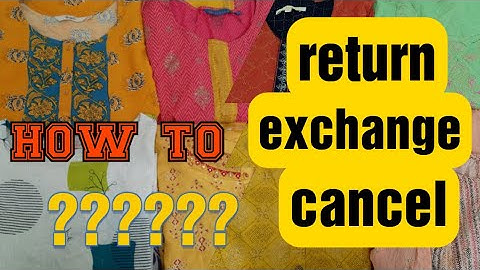 Ajio -ல How to return/exchange /cancel???? detailed explanation in tamil