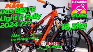 Das TOPMODELL der KTM Light E-Fullys: MACINA SCARP SX EXONIC - Eurobike 2023