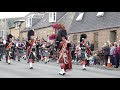 Scotland the Brave by the Massed Pipes and Drums Beating Retreat after 2022 Dufftown Highland Games