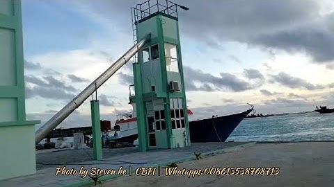 CBFI 2 sets of 25-TON sea water flake ice machines with rake ice storage system at Maldives