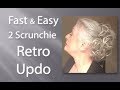 Fast & Easy - 2 Scrunchie Retro Updo Hairstyle