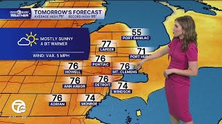 More sunshine and a bit warmer Sunday
