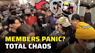 Total Chaos At The Airport? Bts Surrounded By Mive Crowds After Returning From Lisbon?