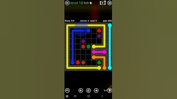 How To Solve Flow Free Classic Pack Level 18 9x9 Board Walk Through Solution Walkthrough