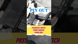 Pin out passenger switch power window honda Brio #honda #carproblems #infomobil