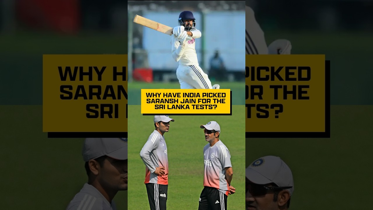 Who is Saransh Jain? India’s surprise pick for their Test series against Sri Lanka 🇮🇳🇱🇰