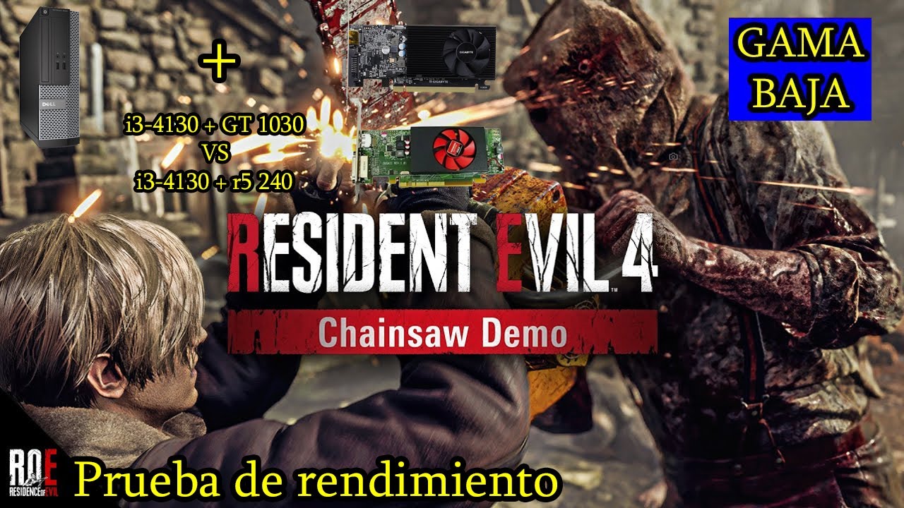 Resident Evil 4 Remake Demo - Rodou no PC Fraco ? (GT 1030 , i3