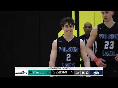 Folsom Lake vs Chabot College Men's Basketball CCCAA Regional Playoff 3/1/22