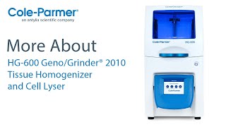 HG-600 Geno/Grinder® 2010 - Tissue Homogenizer and Cell Lyser