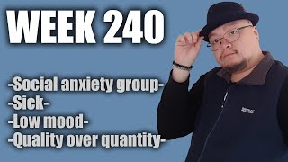 Week 240  Social anxiety group / Sick / Low mood / Quality over quantity  Hoiman Simon Yip