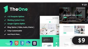 TheOne - One Page Parallax Responsive HTML5 Template | Themeforest Website Templates and Themes