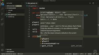 demo create a dice rolling game