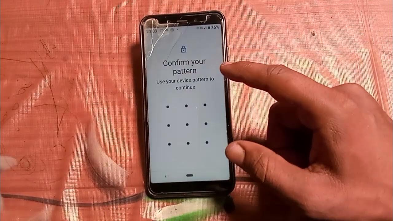 how-to-remove-pattern-lock-redmi-6-youtube