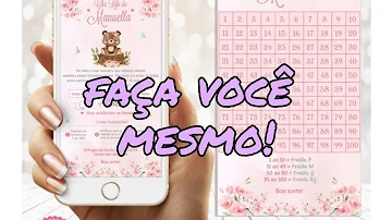 Como fazer convite virtual chá rifa?