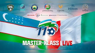 Oʻzbekiston va Italiya futboli afsonalari hamda boalar jamoalari ishtirokida master klass LIVE