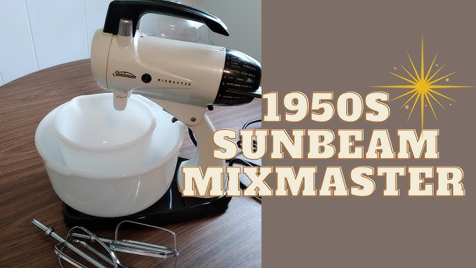 Vintage Sunbeam Mixmaster Demo, Juicer Attachment, Beater Adjustment 