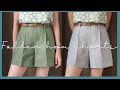 Process To Sew A Pair Of Shorts / Pants | DIY A Folded Hem Shorts