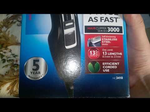 Распаковка Машинка для стрижки PHILIPS HC3410/15 из Rozetka.com.ua
