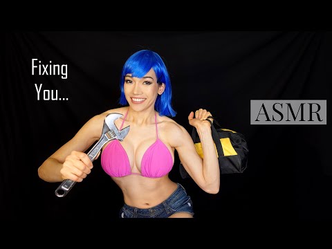 ASMR Fixing You Whispered Roleplay (Gloves sounds, Tools)