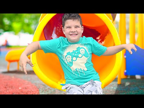 BEST PLAYGROUND PARK EVER! Caleb Plays at The Fun Outdoor Playground for Kids!