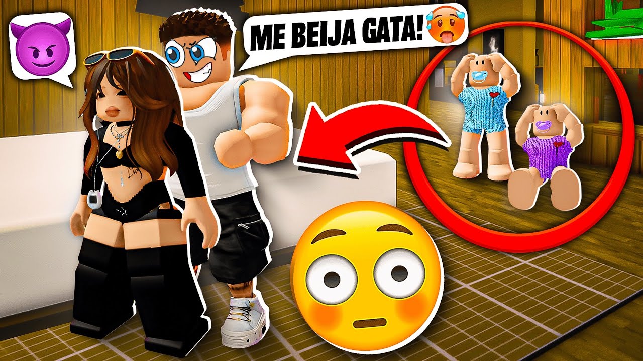 FINGIMOS ser BEBÊS para ESPIONAR UM CASAL APAIXONADO no BROOKHAVEN 😱🔥