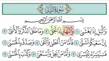 سورة الليل آية (2)