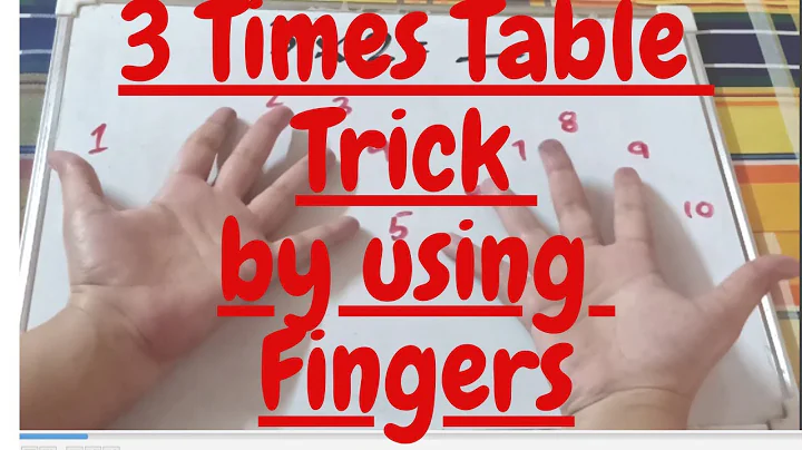 3 Times Table Trick by using Fingers || Fast 3 Times Multiplication || Table Hacks || Table Tricks