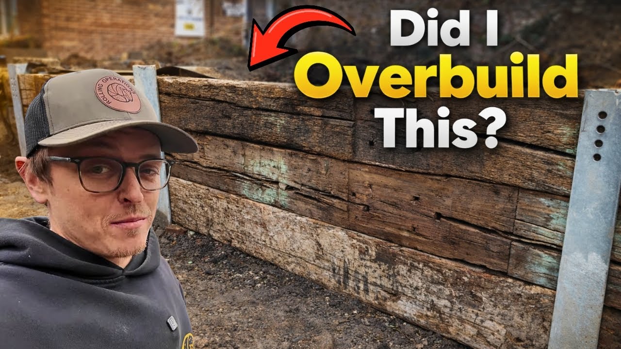 I Went Overkill on This Small Retaining Wall