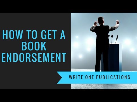 Book Marketing Strategies - How To Get A Book Endorsement!