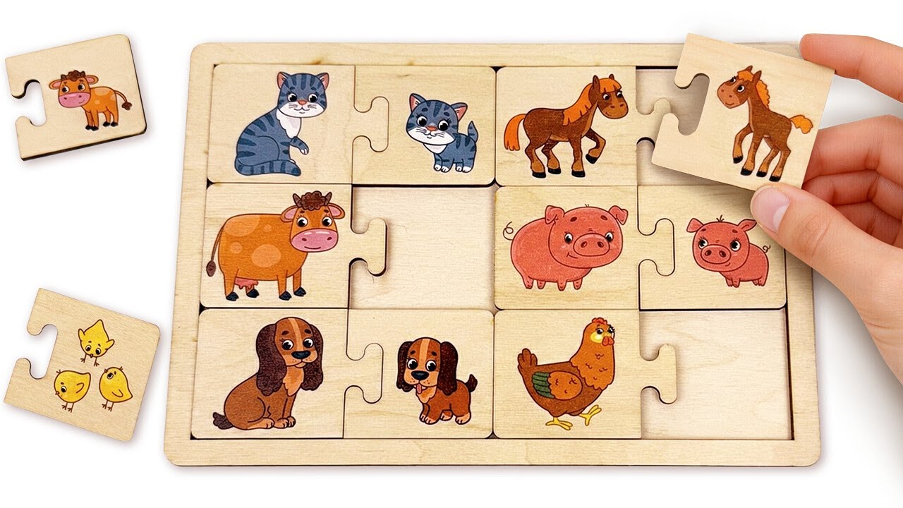 Мамы и малыши животных 🐾👶 Весёлая игра на сопоставление