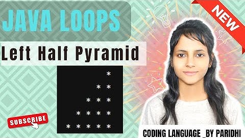 Left Half Pyramid Pattern in Java | JAVA | #javaloops #loop  #java #forloops #javaprogramming