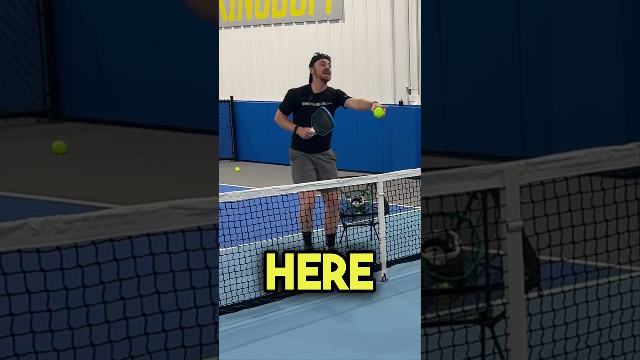 Here Is How To Master Taking A Dink Early Pickleballtips Pickleball