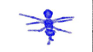 The self-organizing process of recurrence network for an ant when parameter p=5, granularity 64.