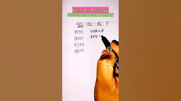 Number Analogy Questions ll #shorts #ssc #reasoning #yt #youtube #maths
