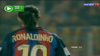 Ronaldinho vs Espanyol - 2003 / 2004 - 480p - Roni Tv