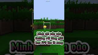 Cách tăng FPS trong MINECRAFT #short #funny