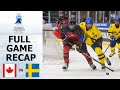 Canada vs sweden highlights  2024 iihf u18 world championship