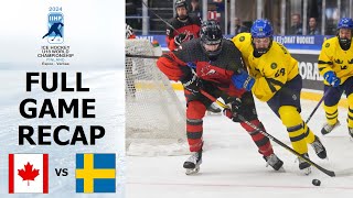 CANADA vs SWEDEN Highlights | 2024 IIHF U18 World Championship screenshot 4