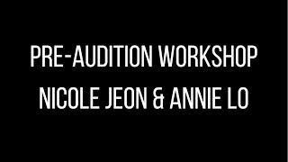 (C3) Chaotic 3 - Fall 2016 Pre-Audition Workshop: Nicole Jeon and Annie Lo