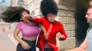 Karen Tries To Mess With A Royal Guard.. (BIG MISTAKE)