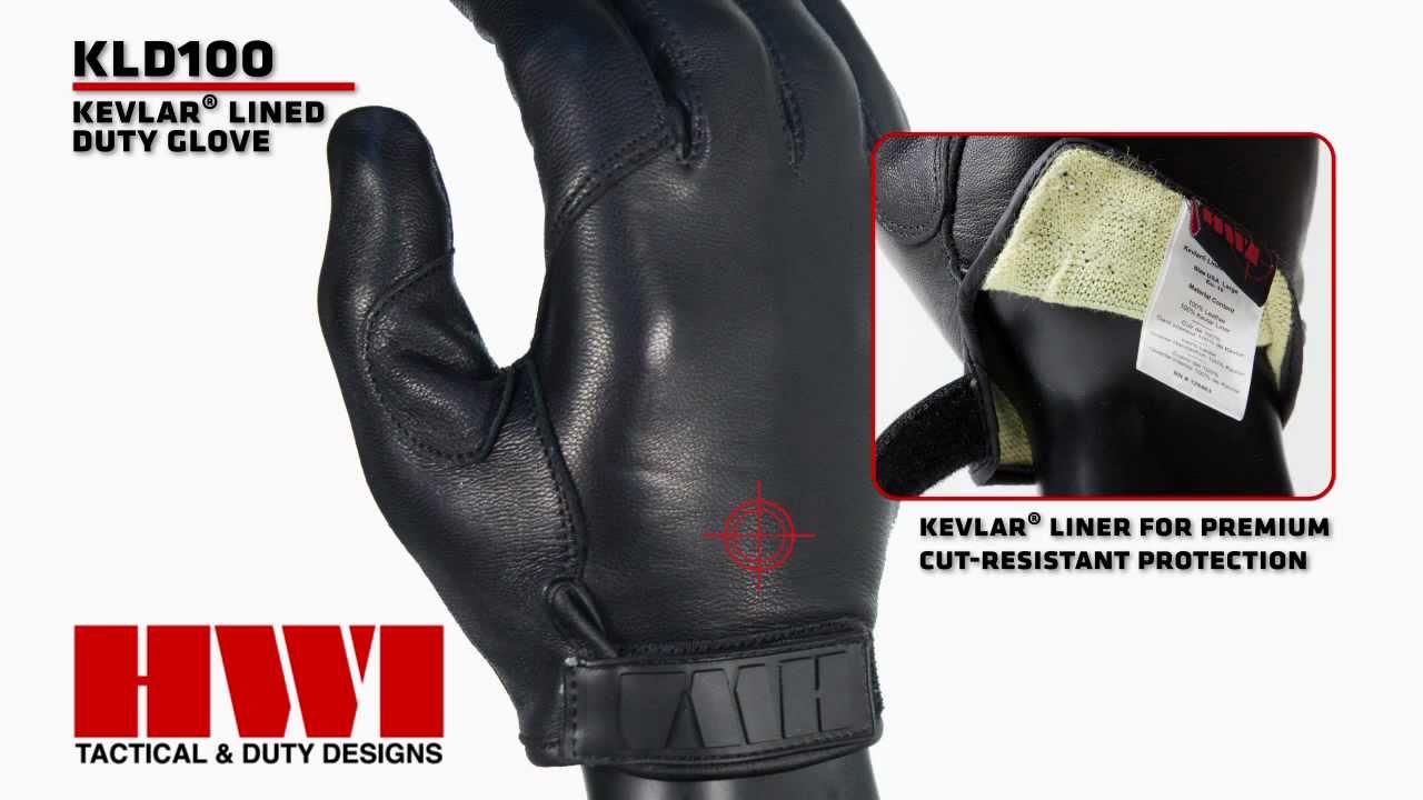 HWI Gear, Inc. Kevlar Lined Duty Glove - KLD100 - YouTube