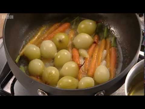 Fricee Of Chicken With Summer Vegtables Part Gary Rhodes Cookery Year Bbc Food-11-08-2015