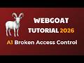 WebGoat (A1.2) Broken Access Control - Insecure Direct Object References