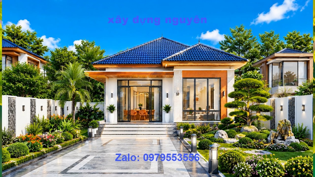 Mẫu Nhà Cấp 4 Mái Nhật Diện Tích 6x18m Thiết Kế 3 Phòng Ngủ #nhacap4 #mainhat