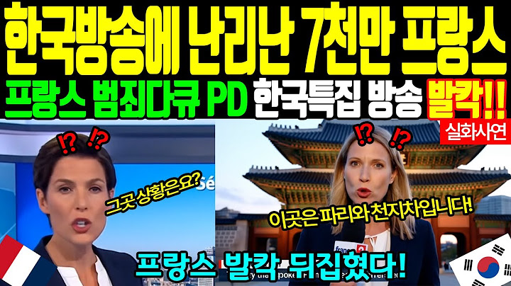 [해외감동사연] 프랑스가 충격받은 한국특집 범죄다큐! 프랑스 전역 7천만이 보고 울었다.