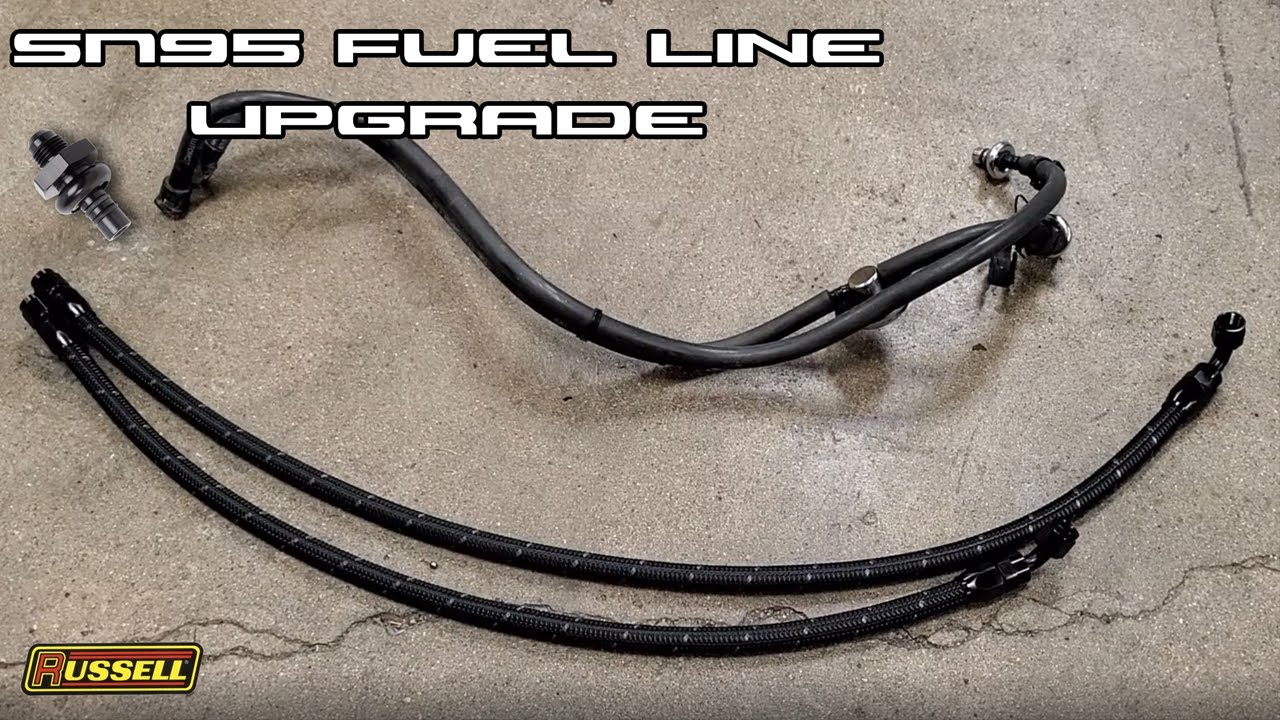 ford, mustang, cobra, 5.0, russell, 6an, braided fuel line, b cam, b303, up...