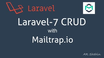 Laravel-7 CRUD with Mailtrap.io Verification