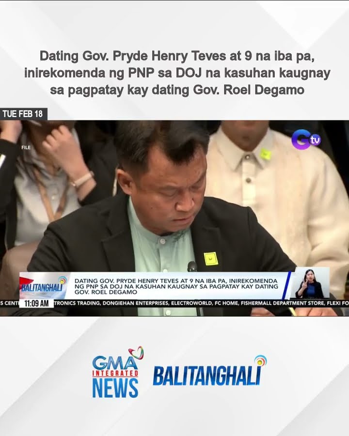 Dating Gov. Pryde Henry Teves at 9 na iba pa, inirekomenda ng PNP sa DOJ na kasuhan...| Balitanghali